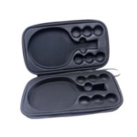 Ioensy - Funda Para Raqueta De Tenis De Mesa, Bolsa Para Deportes Al Aire Libre, Para Viajes, Color Negro, Con 2 Bandejas