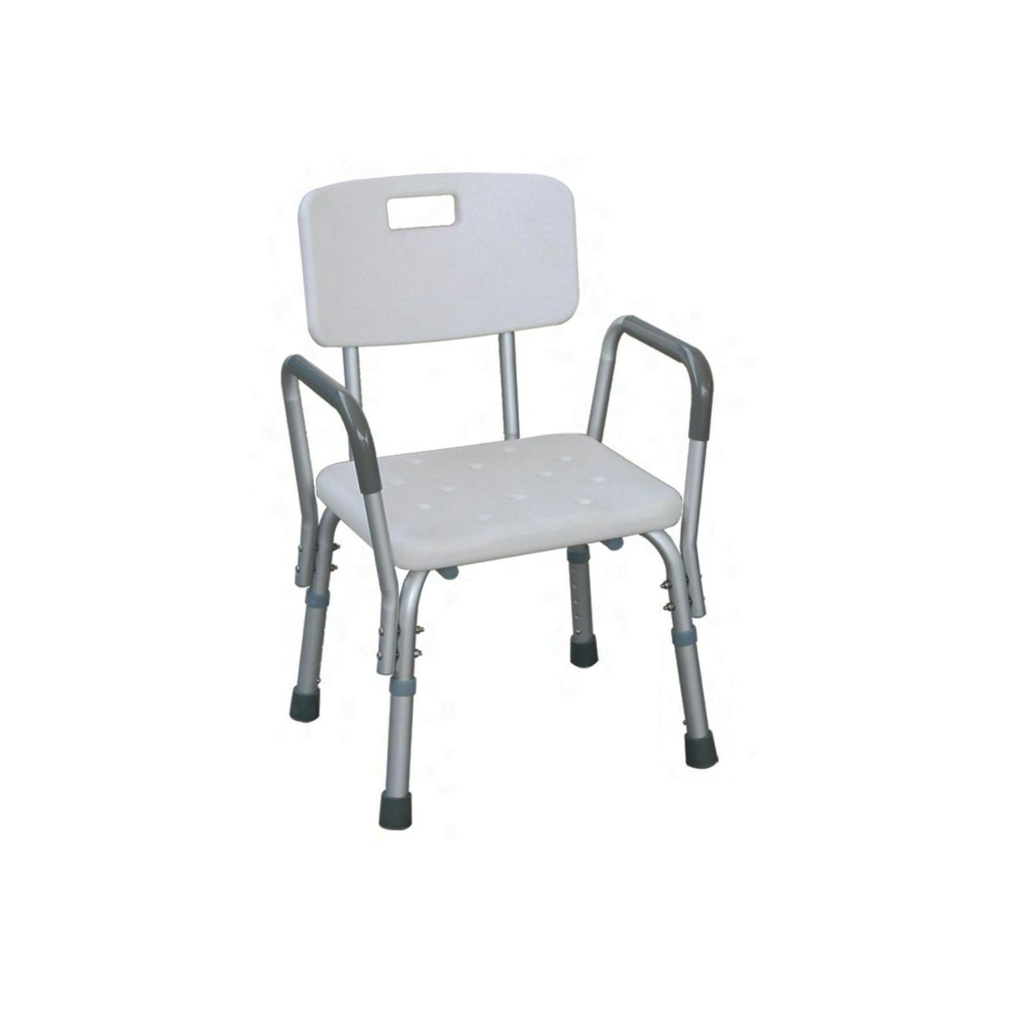 Glomed - Silla De Ducha Baño Regulable Apoya Brazos Fijo