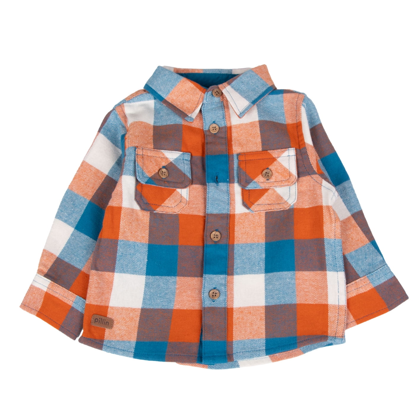 Camisa Bebé Niño Naranjo Pillin