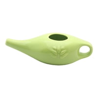 Magideal - Olla Neti De Cerámica De 250Ml, Olla De Enjuague Nasal Para Viaje, Irrigador Nasal, Agarre Duradero Y Para Enjuague Nasal, De , Hom , Verde