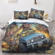 thumbnail image 1 of Juego De Ropa De Cama Con Estampado De Monstruos Impreso En 3d Para Niños Y Adultos Funda Nórdica Con Estampado De Coche Vintage Y Fundas De Almohada Funda De Microfibra Con Estampado De D, 1 of 3