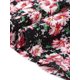 thumbnail image 5 of Vestido de verano de talla grande para mujer Agnes Orinda, floral, cuello en V, manga corta, para vacaciones en la playa, vestido midi de verano con bolsillos, 2X, negro, 5 of 6