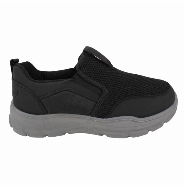 Zapatilla New Walk Slip On Confort Urban Negra
