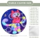 thumbnail image 2 of DJ Catnip-theme Fitted Round Tablecloths Elastic Edged Table Covers Waterproof Table Cloth for Kitchen Holiday Party Tables Decor 150cm, 2 of 6