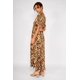 thumbnail image 2 of Vestido Largo Animal Print Nola Chocolate cafe M, 2 of 5