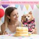 thumbnail image 3 of Unique Bargains Pañuelo de Cumpleaños para Perros Pañuelo Lindo de Cumpleaños-Chica para Perros Pequeños Medianos Grandes Pañuelos para Perros para Atuendo de Fiesta de Cumpleaños Grande Rojo Rosado, 3 of 7