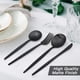 thumbnail image 4 of Juego de cubiertos de 16 piezas con acabado satinado, para 4 personas, incluye cuchillos, tenedores y cucharas, de acero inoxidable de primera calidad para cocina, apto para lavavajillas., 4 of 5