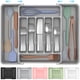 thumbnail image 1 of Organizador de cubiertos Ukeetap, extra grande, expandible, gris, 1 of 8