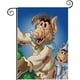 thumbnail image 1 of ALF: La Serie Animada-bandera de jardín temática. Regalo perfecto para fans, amigos y familiares, ideal para actividades al aire libre y decoración de fiestas.28CM*45CM, 1 of 5
