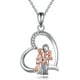 thumbnail image 1 of Collar mamá dos hijos plata 925, 1 of 3