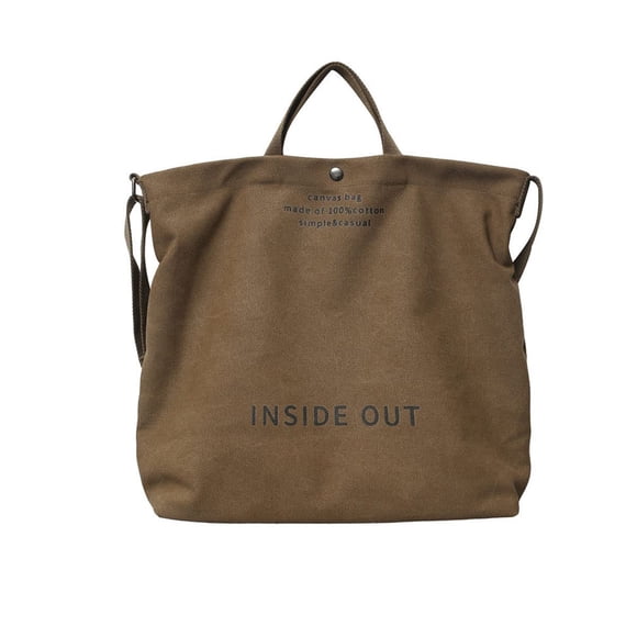 Bolso de lona UICIOP para mujer, casual, bandolera, café