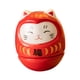thumbnail image 1 of Porcelana Fortuna Cat Daruma Tumbler Craft Housewarming Regalo 1.4x1.4x1.5 Pulgadas Rojo, 1 of 5