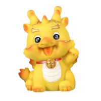 Magideal - Estatua De Dragón De Resina, Escultura Creativa De Dragón, Estatuilla De Dragón De Año Nuevo Chino Para Decoración De Oficina De Escritorio De Estante Estilo C