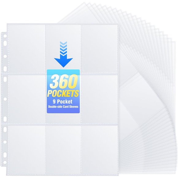 Fundas Zofly de 360 bolsillos para cartas, 2.68 x 3.58 pulgadas