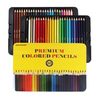 Skkstationery 50 Lápices De Colores En Lata, 50 Colores Vibrantes