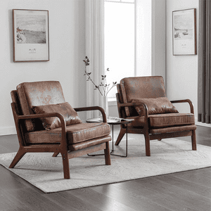 Muebles Santa Ana - Poltrona Sitial Manchester Café 2 Unidades