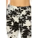 thumbnail image 3 of Saronite Leggings de Yoga de Cintura Alta con Estampado Floral Blanco y Negro (para Mujer), 3 of 4