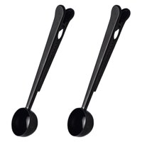 Bothyi - 2 / Set 2-En-1 Cucharas De Café Clip De Bolsa Para Café Molido, Té, Especias, Avena, Negro