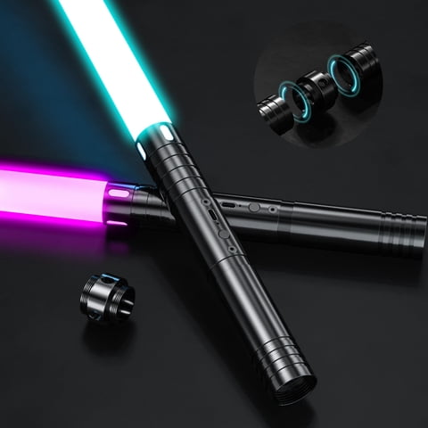 Light Sabers Mamxuan Rgb, 15 Colores, Recargable Por Usb, Paquete De 2