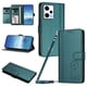 thumbnail image 1 of Funda Cartera Trébol para Xiaomi Redmi Note 12 Pro 5G con Ranuras Tarjetas y Carga Inalámbrica Verde oscuro, 1 of 6