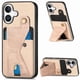 thumbnail image 1 of Funda Resistente para iPhone 16 con Tarjetero y Soporte, Diseño Magnético Blanco, 1 of 5