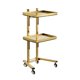thumbnail image 5 of Carro Con Bandeja Rodante Para Salón, Organizador De Estilista, Para Salones, Estudios, Peluquero, Dorado, 5 of 5