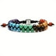 thumbnail image 1 of 7 Chakra Stone Yoga Bracelet: Reiki Healing Crystal Natural Gemstone Braided Rope Bracelets For Women & Girls, 1 of 3