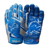 Guantes De Fútbol Wilson Nfl Stretch Fit Para Adultos Detroit Lions