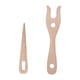 thumbnail image 5 of Juego De 2 Piezas De Tenedor Para Tejer Y Aguja Para Ojos, Tenedor De Lucet De Madera, Color Marrón, 5 of 5