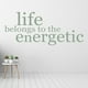 thumbnail image 2 of Decomural Life Belongs To The Energetic Gym WS-15101, 2 of 2