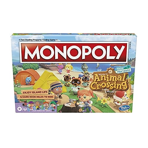 Monopoly Animal Crossing New Horizons Edition Game para ni?os de 8 a?os o m?s Monopoly N/A