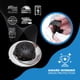thumbnail image 3 of Protector de desagüe TubShroom Ultra de acero inoxidable negro mate, 3 of 7