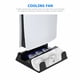 thumbnail image 4 of Base de refrigeración multifuncional para PlayStation 5 con muelle de carga para controles, soporte para auriculares y almacenamiento de discos, 4 of 9