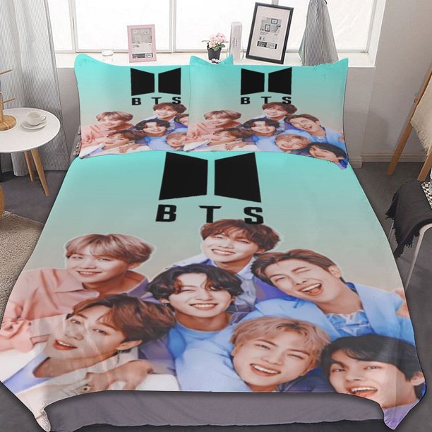 Kpop BTS Duvet Cove Bedding Set 3D Print Bedding Comforter Cover Duvet Cover