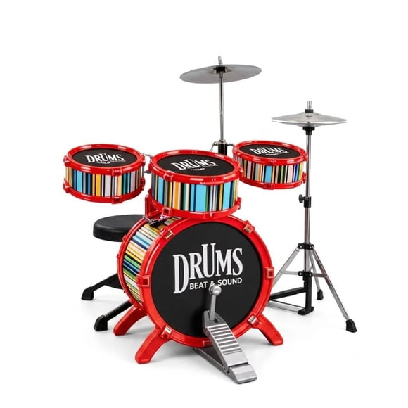 Batería Musical Infantil Jazz Drum 7 Piezas Niños 3+ años