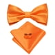 thumbnail image 1 of Corbatin Seda Hombre Paño y colleras Set humita regalo formal Pajarita naranja Talla Única, 1 of 5