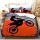 thumbnail image 1 of Teen Boy Motocross Motorbike Motorcyclist Quilt Duvet Cover Set Kids 3-Piece Bedding Set, 1 of 5
