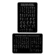 thumbnail image 4 of Tablero De Alfabeto Braille, Tarjeta Ligera De Aprendizaje De Braille Para Ni?os Y Adultos, Color Negro, 2 Unidades, 4 of 5