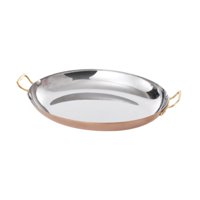 Magideal - Plato Ovalado De Doble Mango, Olla Para Fideos Instantáneos, Plato Occidental Resistente, Olla De Ramen Francés Para Ensalada, Freír, Restaurante, Sop Estilo C
