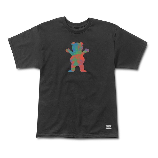 Polera Hombre Grizzly Griptape Earth Strong Negro
