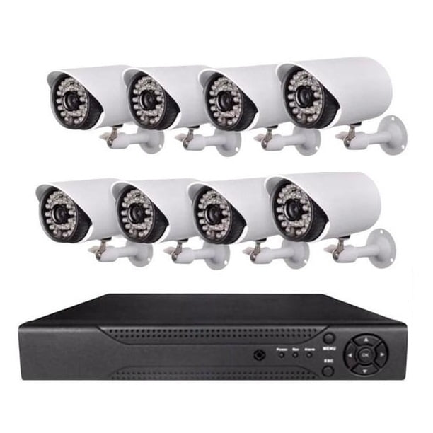 Genérico - Kit De 8 Cámaras Ahd Con Dvr 1080p Full Hd