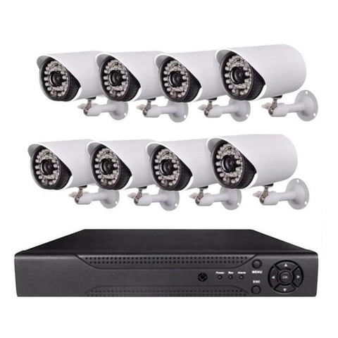 Genérico - Kit De 8 Cámaras Ahd Con Dvr 1080P Full Hd