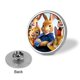 thumbnail image 3 of Peter Rabbit-Theme Round Button Badge: Premium Metal Construction, Ideal for High-End Events 2.8 cm, 3 of 6