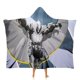 thumbnail image 1 of Caballero Luna Manta Capa con Capucha Anti-Bolitas, Manta de Lana Ártica Suave, Manta Portátil de Felpa Ligera y Lujosa, Poncho para Siesta en Casa y Oficina, 100*130cm, 1 of 6