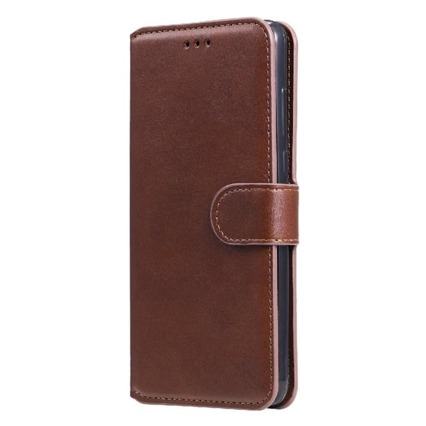 Funda Billetera para Xiaomi Redmi 10A con Porta Tarjetas y Soporte Ajustable Marrón