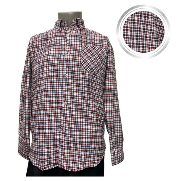 Camisa Cuadrille Traje Huaso Hombre Fiestas Patrias Rojo / Blanco / Negro