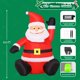 thumbnail image 5 of Papá Noel inflable navideño de 1,2 m con luz LED para exteriores, 5 of 6