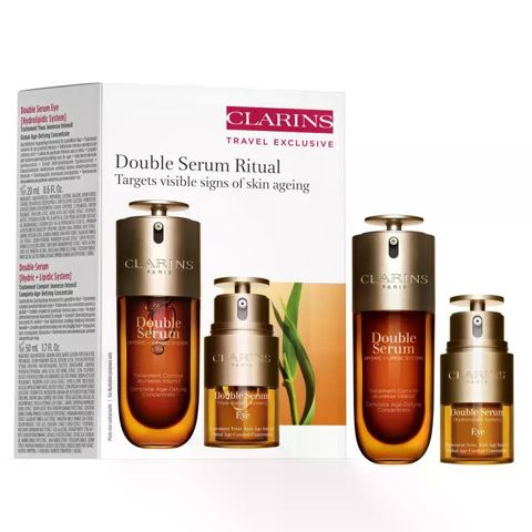 Clarins - Double Essence (50Ml) + Eye Cream (20Ml) Set