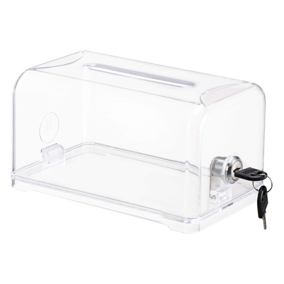 Caja de Recolección Polmart 18x19x10 cm Transparente con Cerradura