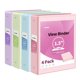 thumbnail image 1 of Binder SUNEE, 3 anillos de 1.5 pulgadas, paquete de 4 unidades, sin PVC, colores pastel surtidos, 1 of 7